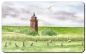 Preview: Frühstücksbrettchen Brettchen Dagebüll Leuchtturm mit Schafe - DB2